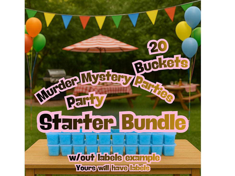 Thumbnail: Murder Mystery Parties Cotton Candy Bucket Bundles