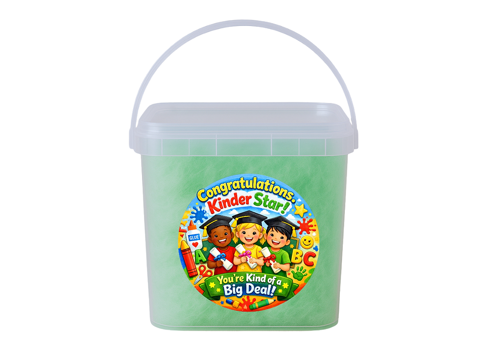 Thumbnail: Graduation Parties Cotton Candy Bucket Bundle (Label 3)