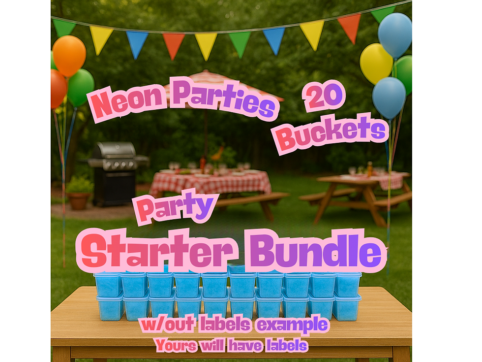 Thumbnail: Color Run Parties Cotton Candy Bucket Bundles