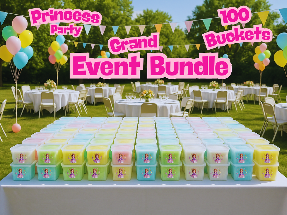Thumbnail: Princess Parties Cotton Candy Bucket Bundle (Label 10)