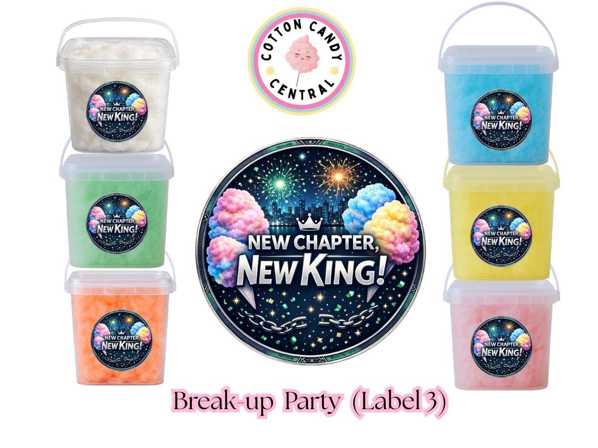 Divorce / Break-up Parties Cotton Candy Bucket Bundles (Label 3)