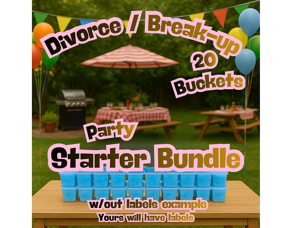 Thumbnail: Dog Parties Cotton Candy Bucket Bundles (Label 2)