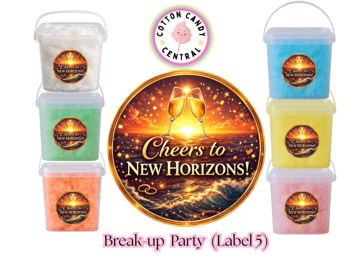Divorce / Break-up Parties Cotton Candy Bucket Bundles (Label 5)