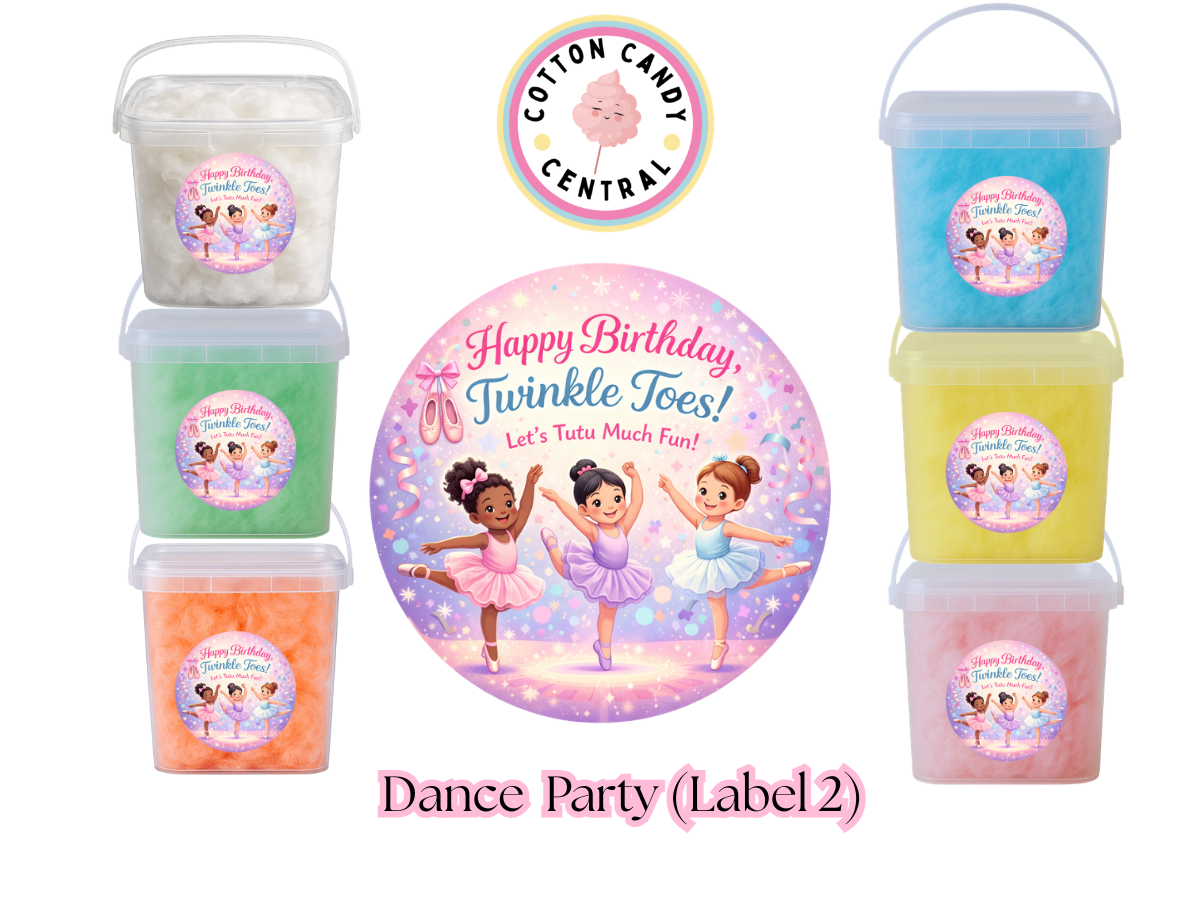 Dance Parties Cotton Candy Bucket Bundle (Label 2)