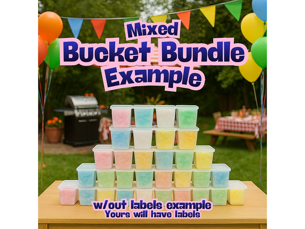 Thumbnail: Ninja Parties Cotton Candy Bucket Bundles (Label 2)