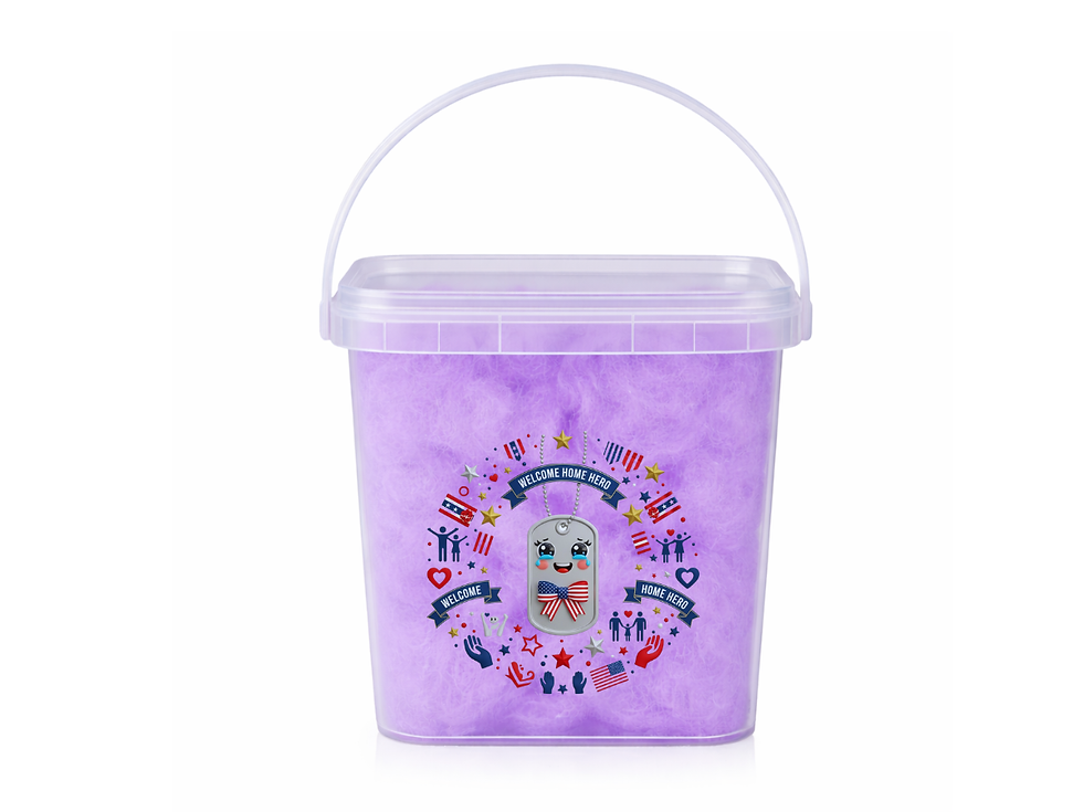 Thumbnail: Military / Homecoming Parties Cotton Candy Bucket Bundles