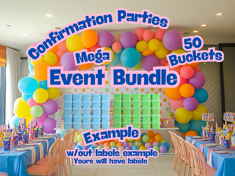 Thumbnail: Confirmation Parties Cotton Candy Bucket Bundles