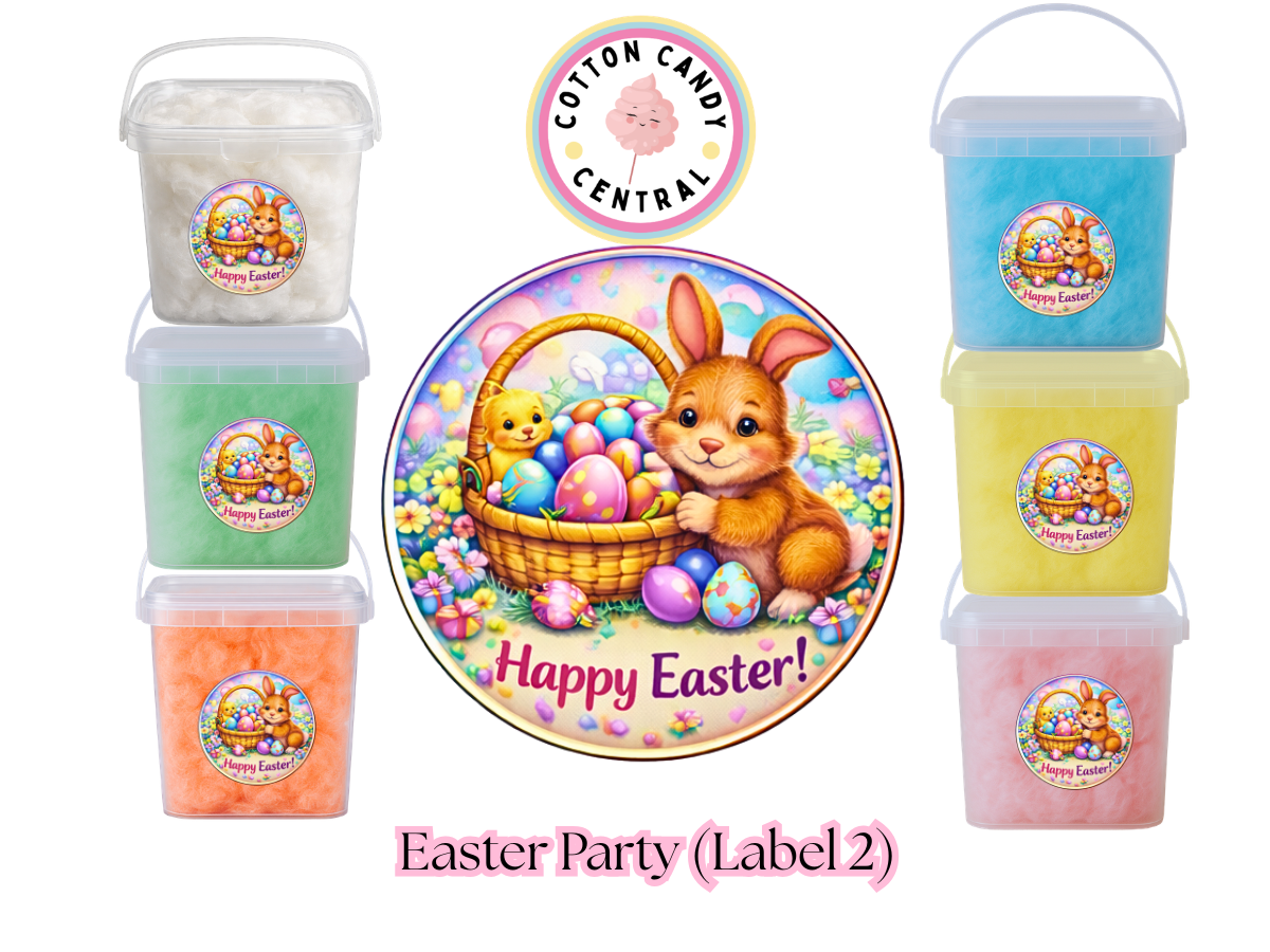 Easter Parties Cotton Candy Bucket Bundles (Label 2)