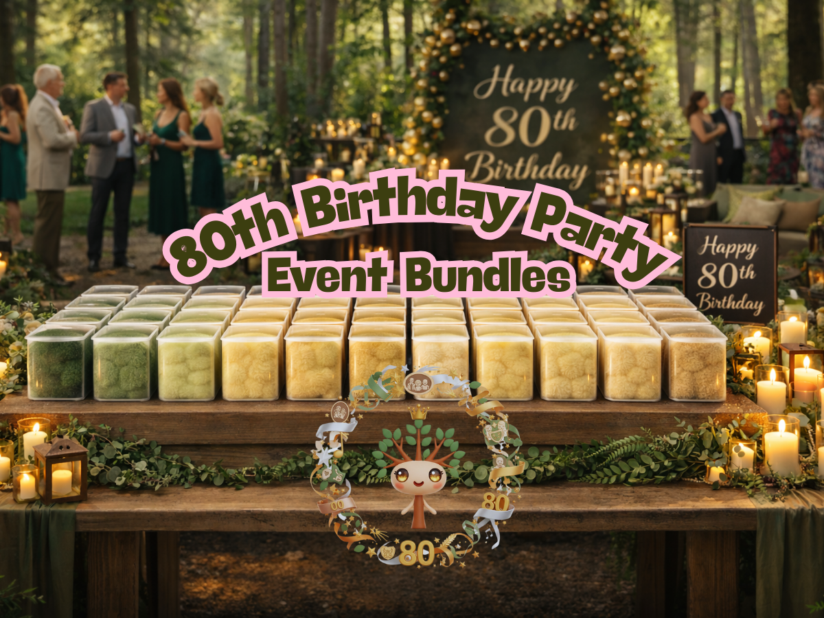 80th Birthday Parties Cotton Candy Bucket Bundles