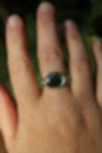 Thumbnail: PERUVIAN OPAL SILVER RING. TURQUOISE TONES.
