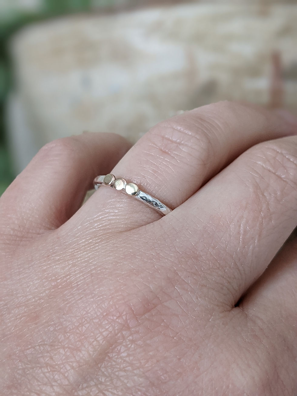 Thumbnail: silver gold ring