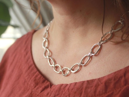 Rustic Silver Necklace