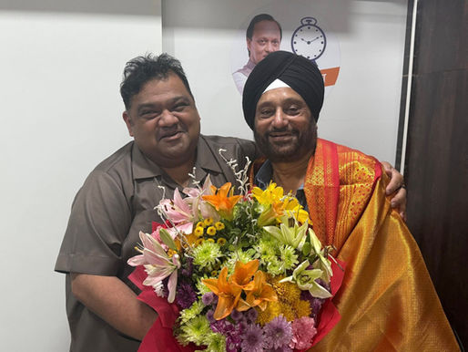 ऍड. इंद्रपाल सिंग यांची वाढदिवसानिमित्त शुभेच्छा भेट
