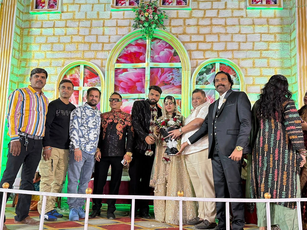 Prominent Labour Leader Abhijeet Rane Attends Wedding Reception at Mira Road, Extends Best Wishes to Newlyweds