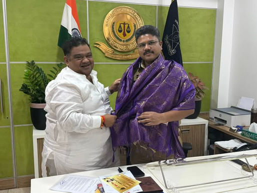 अपर पोलीस आयुक्त अभिषेक त्रिमुखे यांची कामगार नेते अभिजीत राणे यांनी घेतली भेट