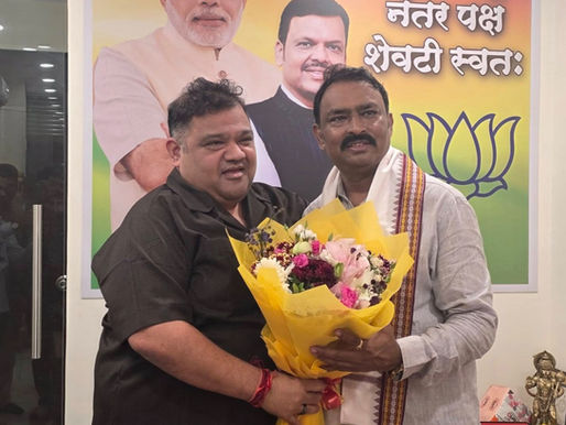 🎉 भाजपा नेते अभिजीत राणे यांच्याकडून जिल्हाध्यक्ष ज्ञानमूर्ती शर्मा यांना वाढदिवसाच्या शुभेच्छा 🎂