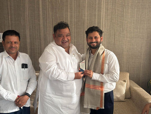 ज्येष्ठ कायदेतज्ज्ञ खा. उज्ज्वल निकम यांच्या चिरंजीव अनिकेत निकम यांना वाढदिवसाच्या शुभेच्छा; कामगार नेते अभिजीत राणे यांची सदिच्छा भेट