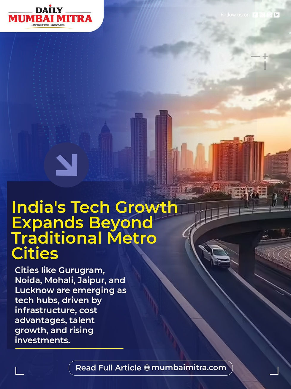 India's Tech Growth Expands Beyond Traditional Metro Cities