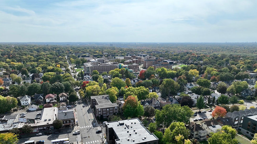 St. Paul neighborhood aeriel view