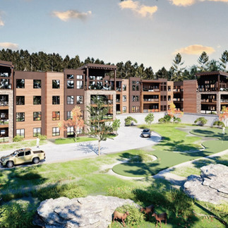 Rendering of Pineridge Mountain condos