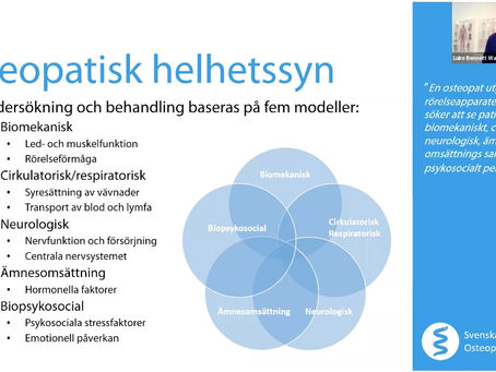 Tack Luke för en bra föreläsning om osteopati!
