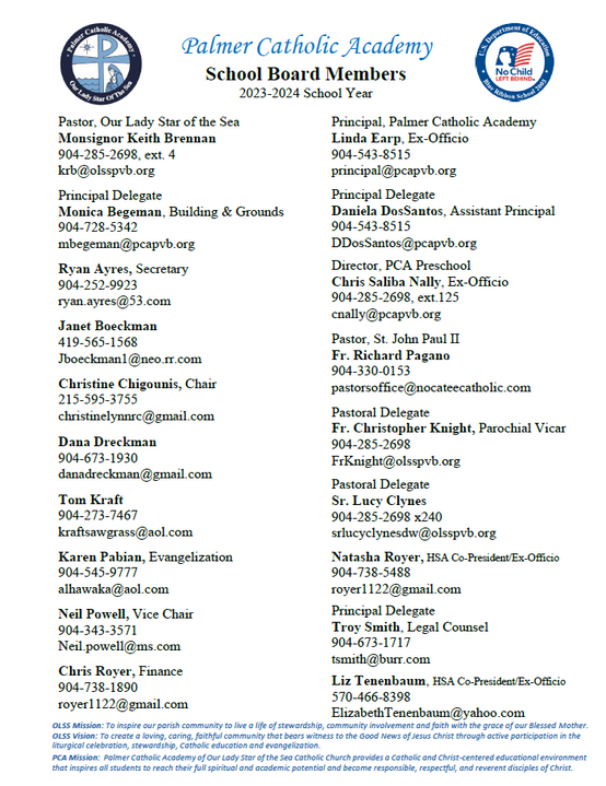 PCA School Board Pcapvb