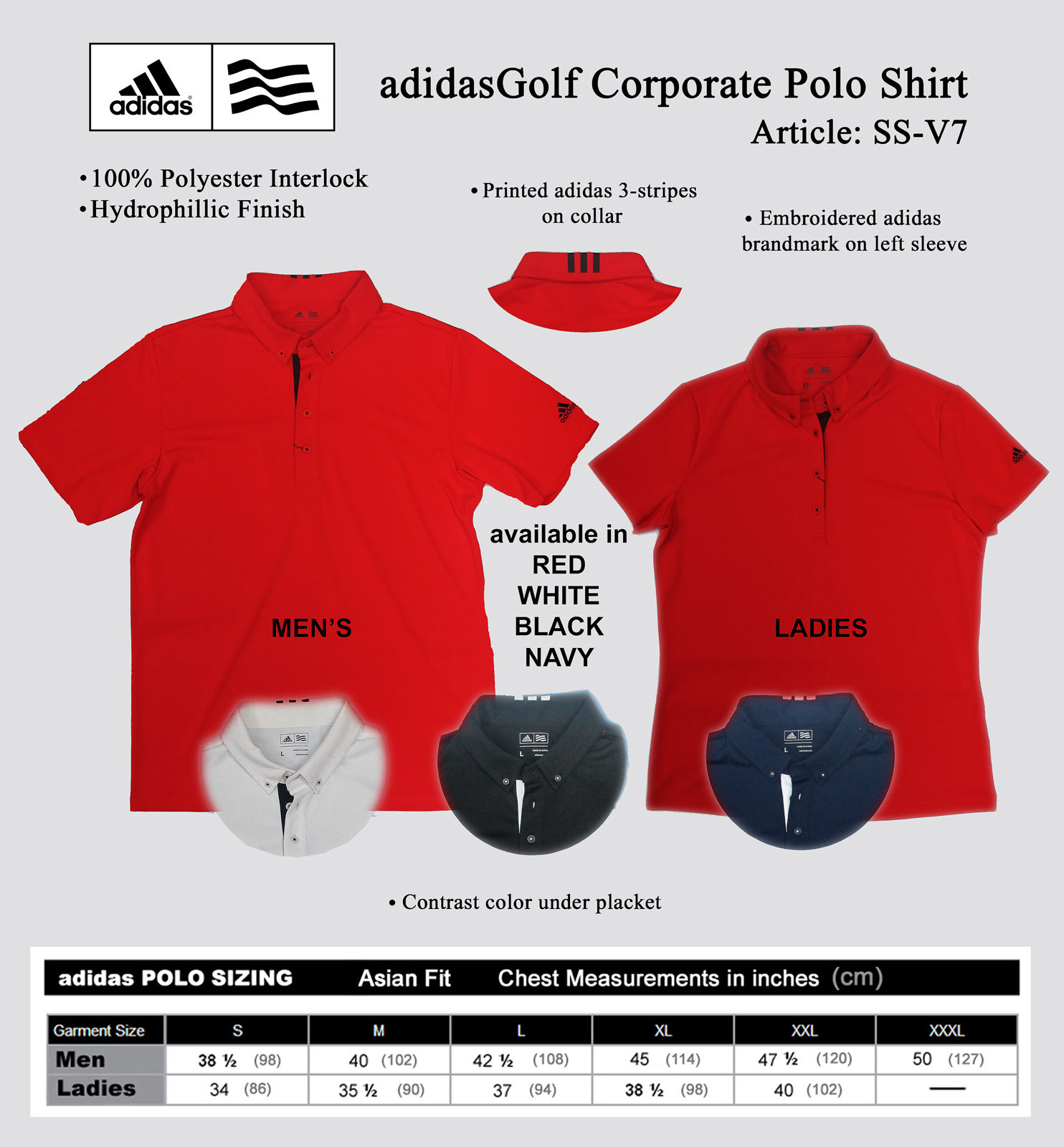 Adidas Golf Corporate Polo Shirt