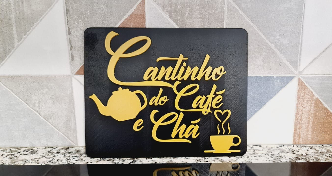 Placa: Cantinho do Café e Chá