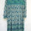 Thumbnail: Cotton Turquoise and royal blue flower printed women's wear A-line maxi dress