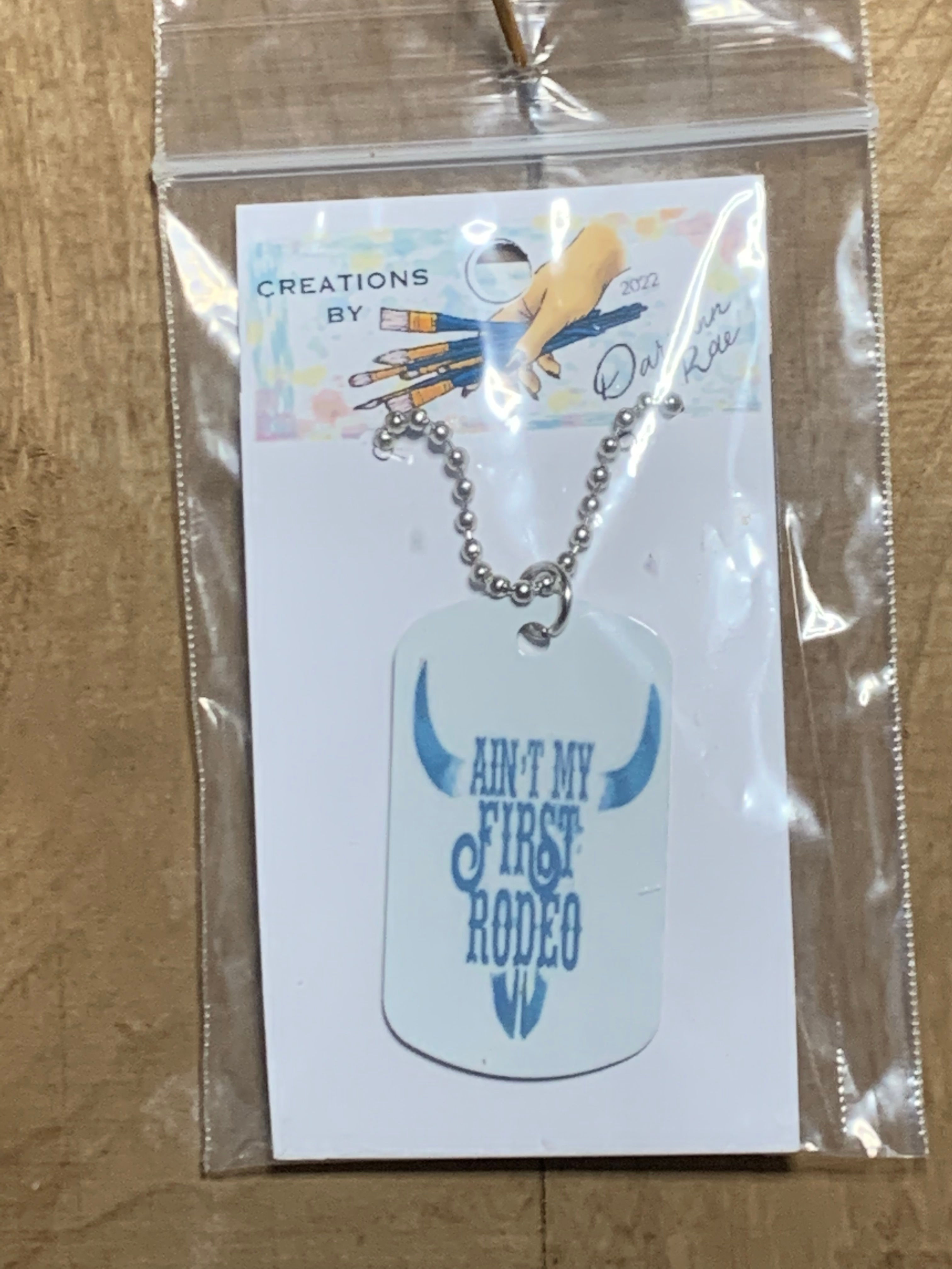 Rodeo Dog Tag Necklace