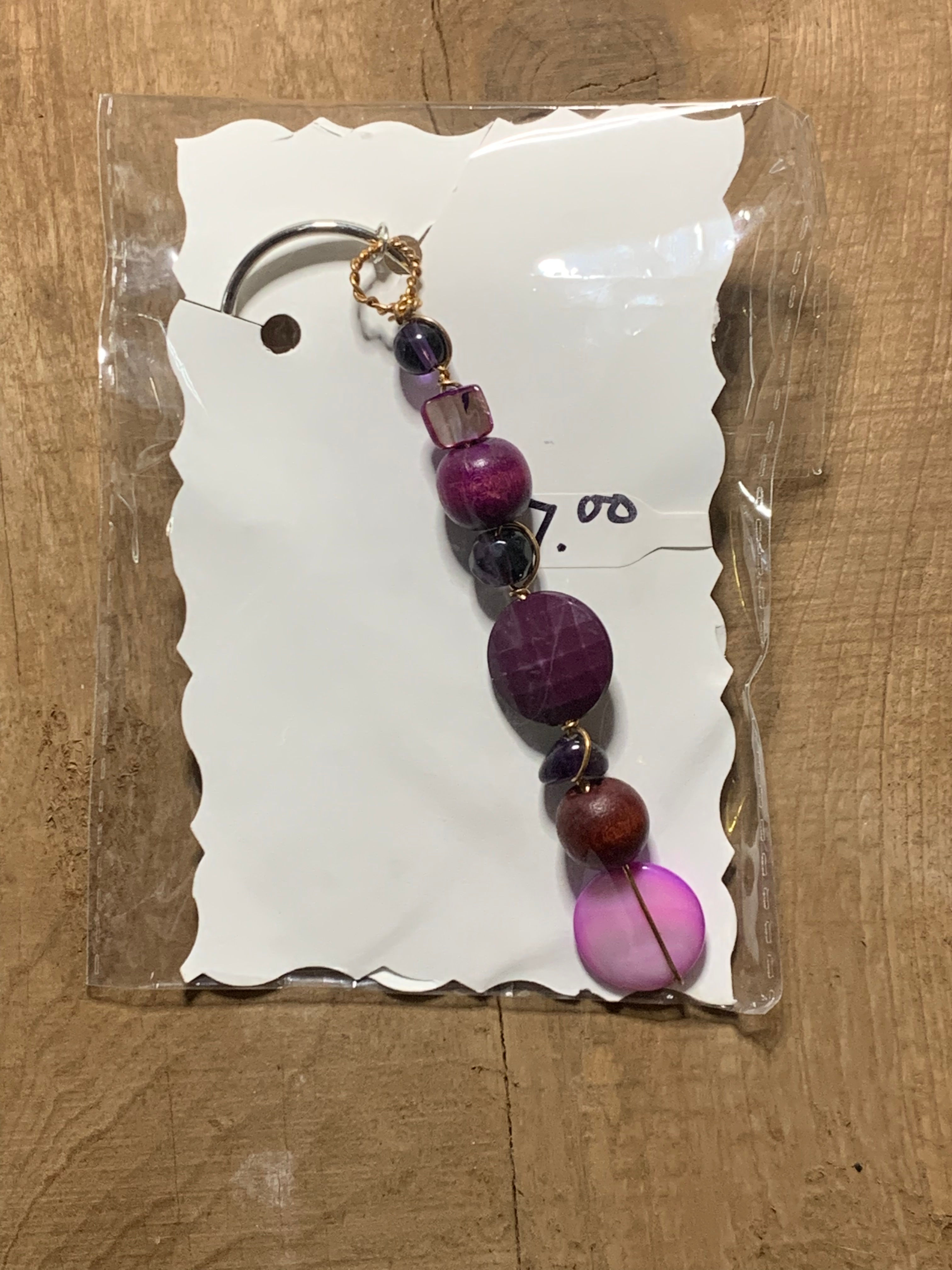 Purple Wire Keychain