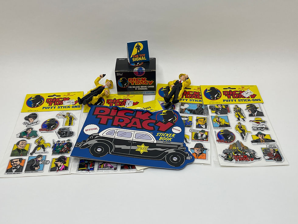 1990 Dick Tracy Paper Memorabilia Lot – Stickers, Booklets & Cards