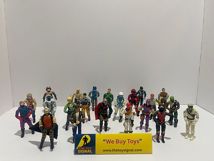 Vintage GI Joe action figure collection – Hasbro 3.75 inch figures from the 1980s including Cobra and classic Joes”