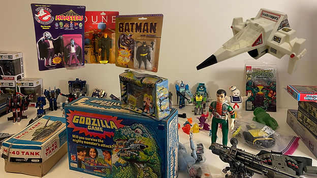 “We buy loose and carded retro toys for cash