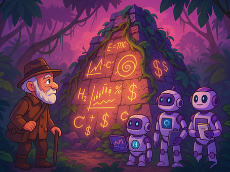 Darwin and the ChatBots find the wisdom pyramid and unlock financial intelligence