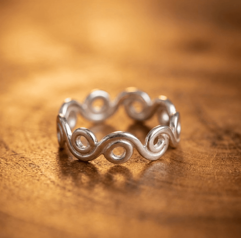 Thumbnail: Handmade Spiral.Sterling Silver Rings