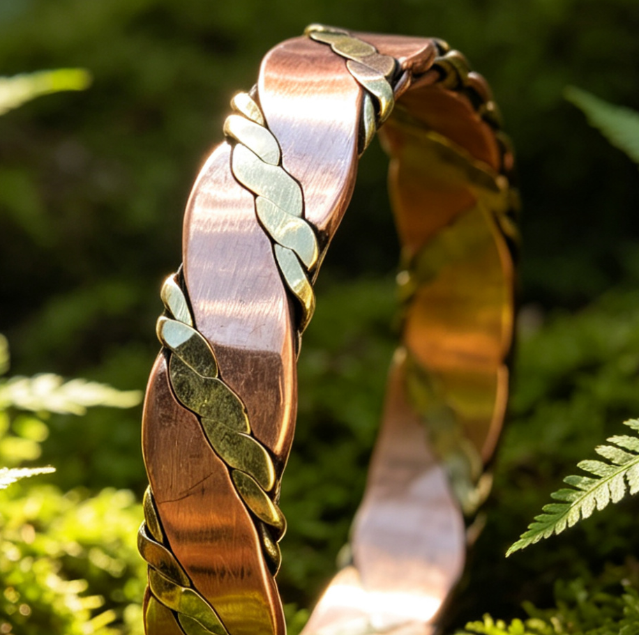 Thumbnail:  Copper & Brass Unisex Bangle