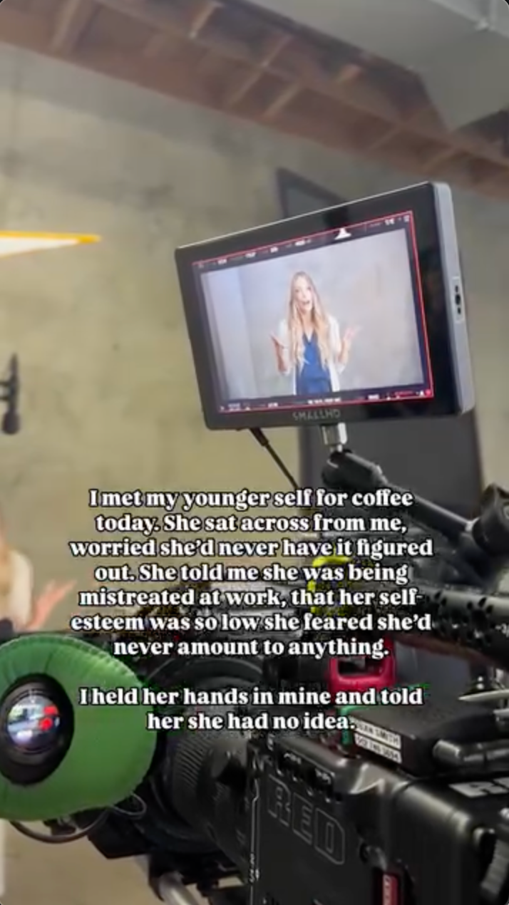 I met my younger self for coffee today.