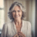 beautiful middle aged woman gets ready for receiving friends .jpg