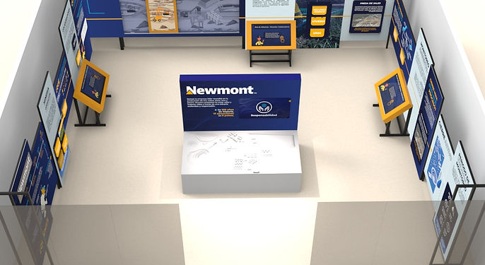 Render centro de experiencia corporativa.