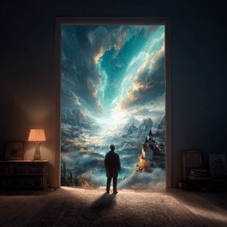 u7422218659_A_man_walks_up_to_the_scene_and_it_shows_his_wild_2d84bc46-7edf-41a4-bfc3-f57f