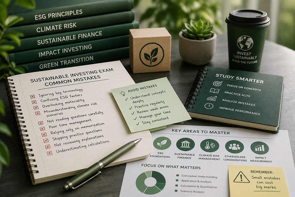 Sustainable Investing Exam Common Mistakes 2026