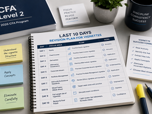 CFA Level 2 May 2026: Last 10 Days Revision Plan for Vignettes