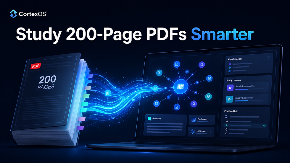 How to Study a 200-Page PDF Without Rereading It 5 Times