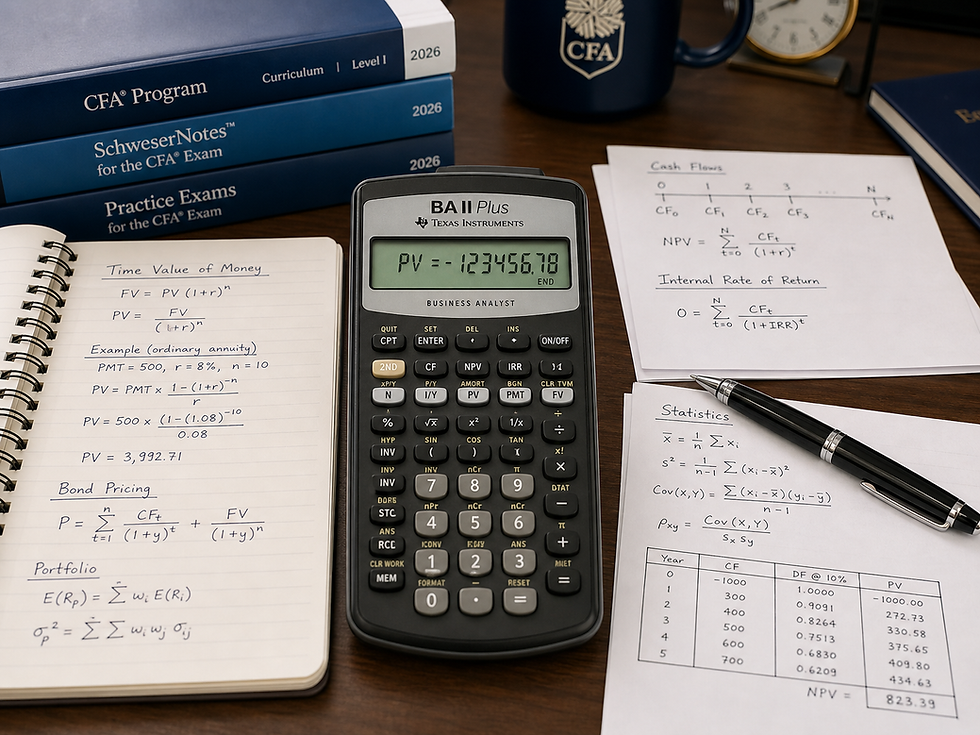 CFA Level 1 2026 Calculator Tips: Functions You Must Know Before the Exam