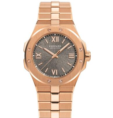 Chopard Alpine Eagle Replica Watch ALPINE EAGLE SMALL 36 MM AUTOMATIC ROSE GOLD DIAMONDS 295370-5002 content media
