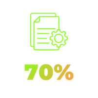 Menos tempo em gestão manual
