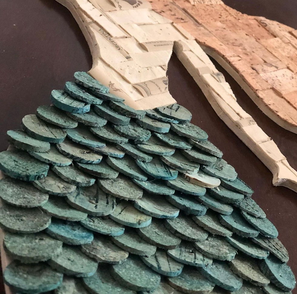 Thumbnail: Fish Scales Wine Cork Mermaid