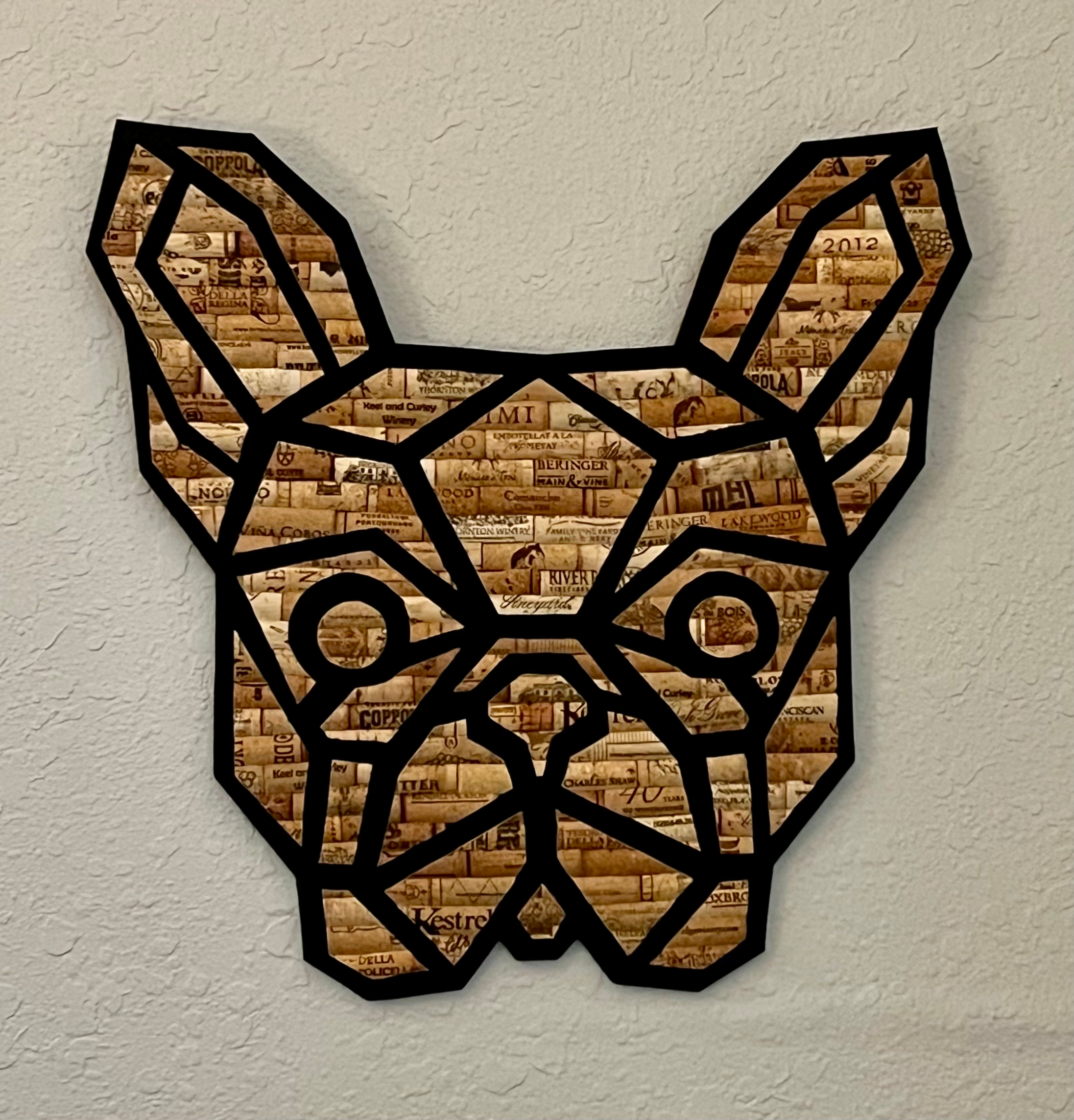 Geometric Frenchie Wall Art