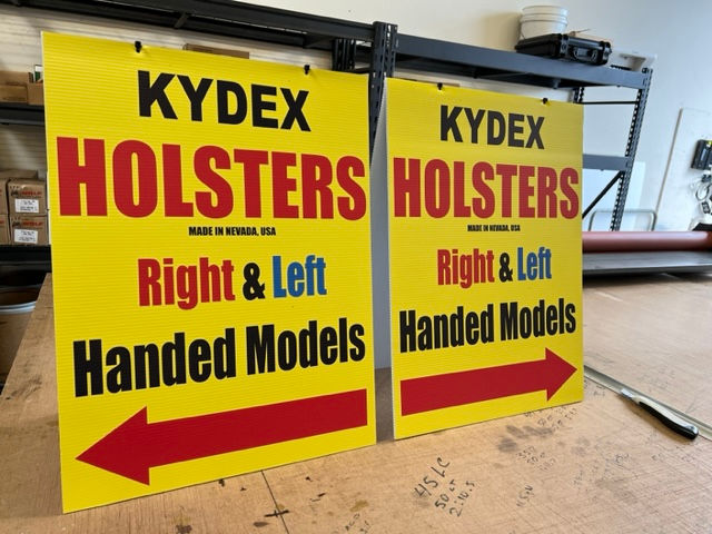 Kydex A Frame signs 18x24